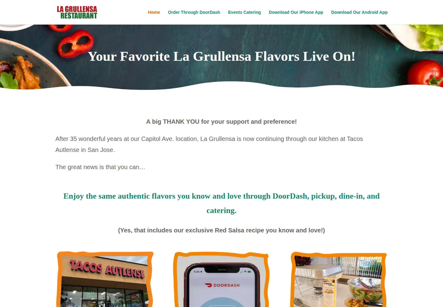 Screenshot of lagrullensa.com