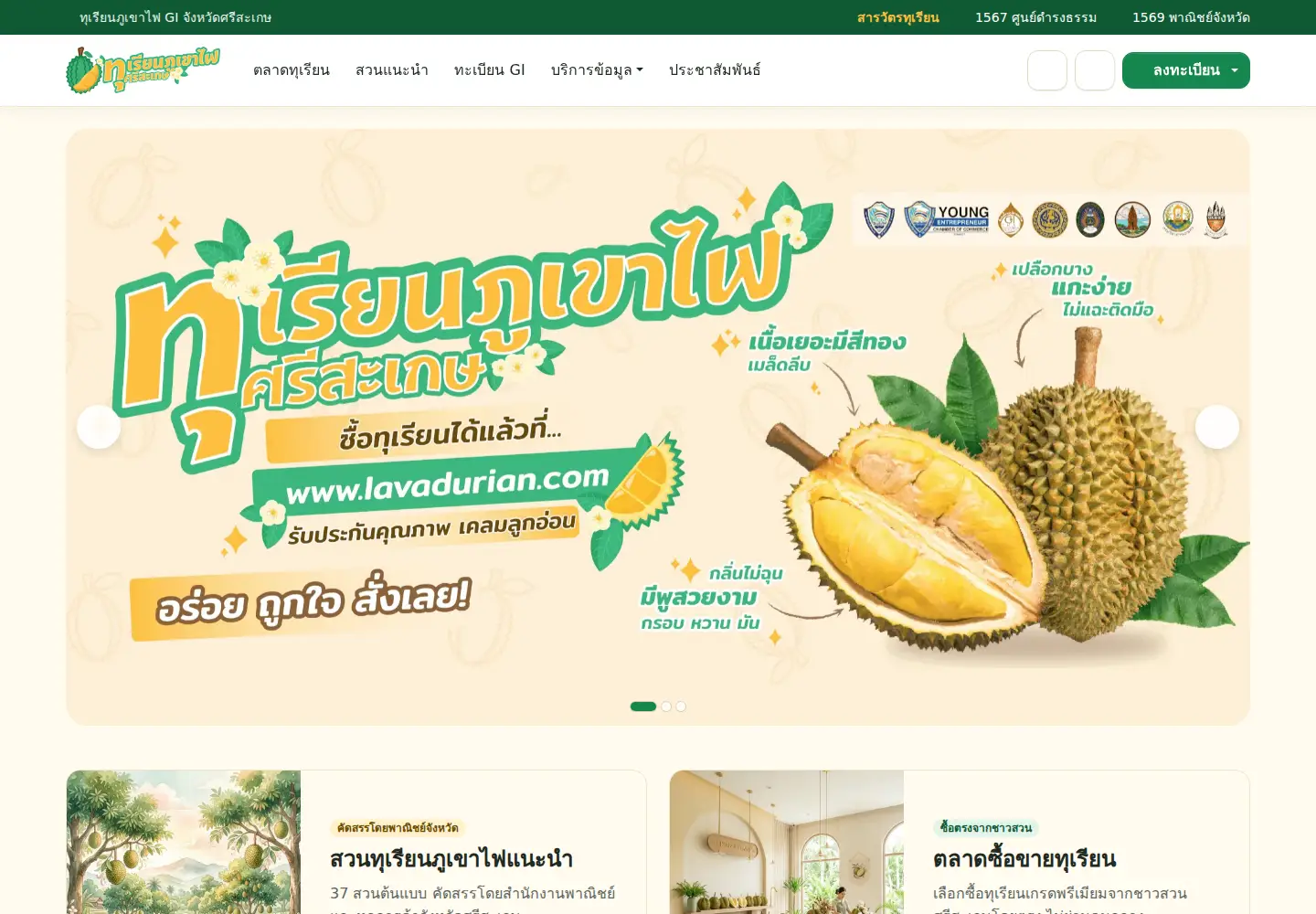 Screenshot of lavadurian.com