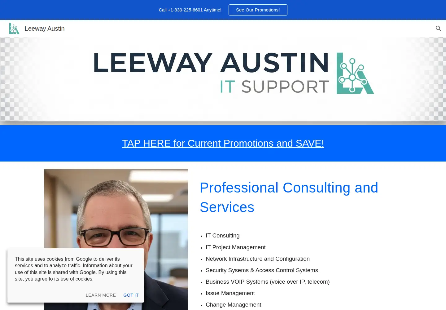Screenshot of leewayaustin.com