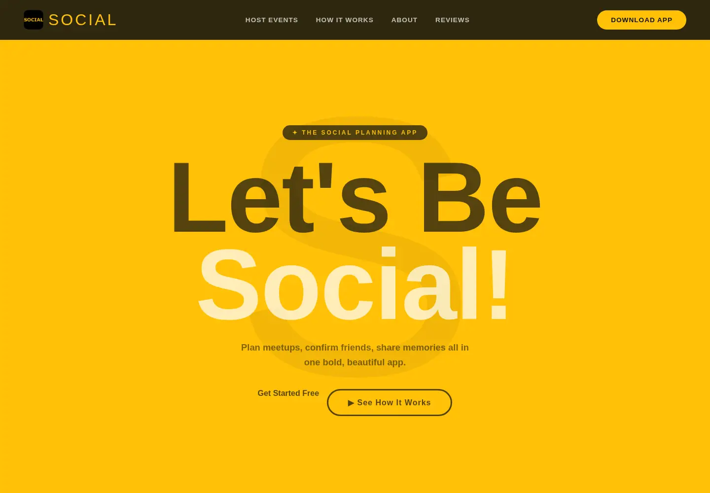 Captured homepage of letsbe-social.com in the current scan