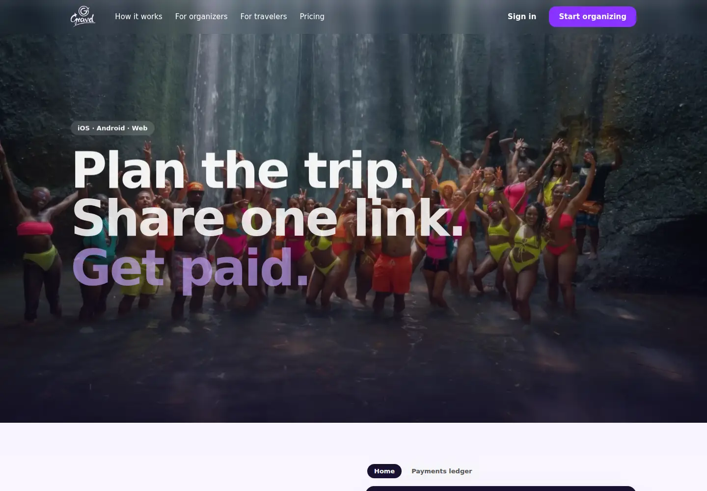 Screenshot of letsgravel.com