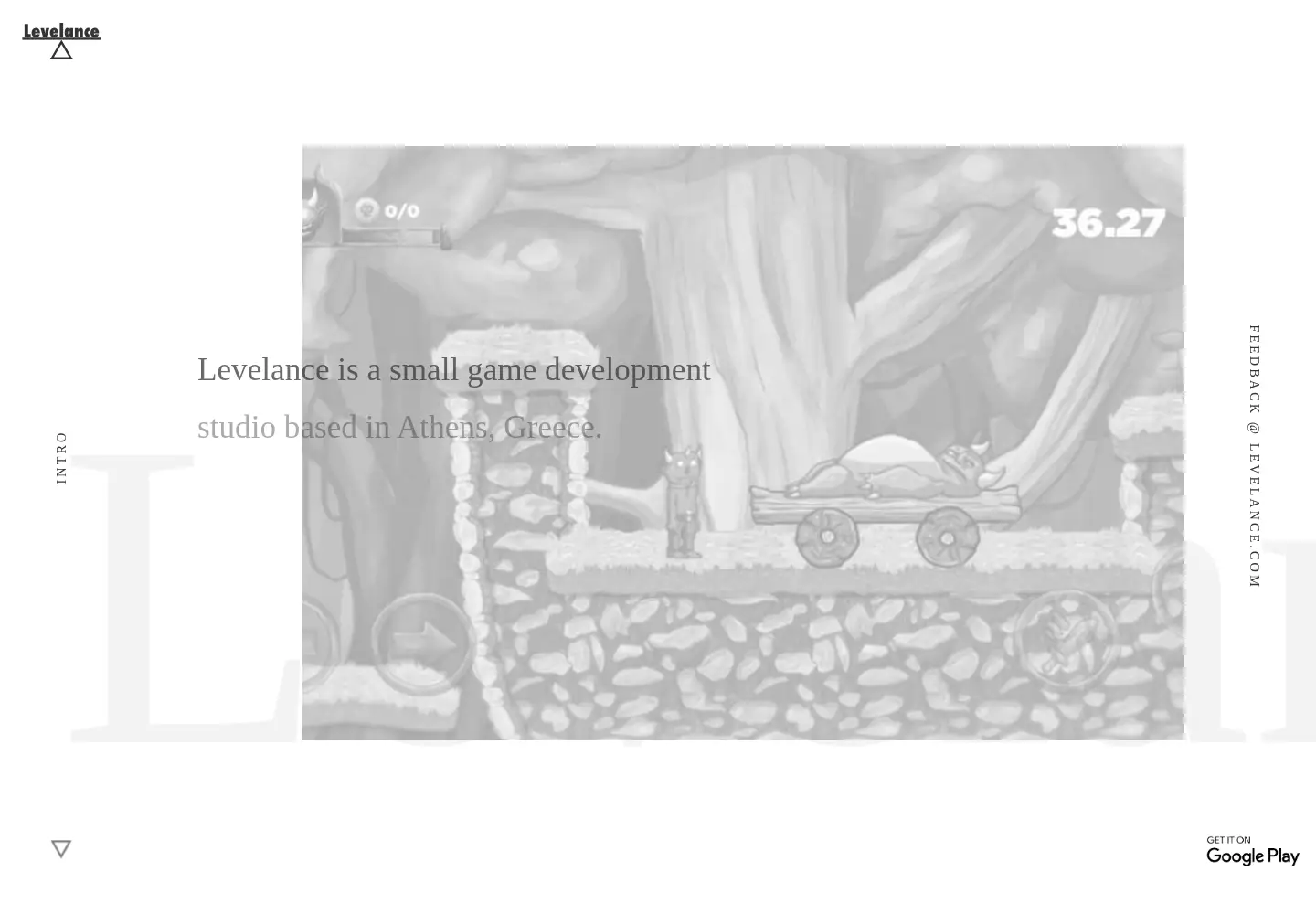 Captured homepage of levelance.com in the current scan