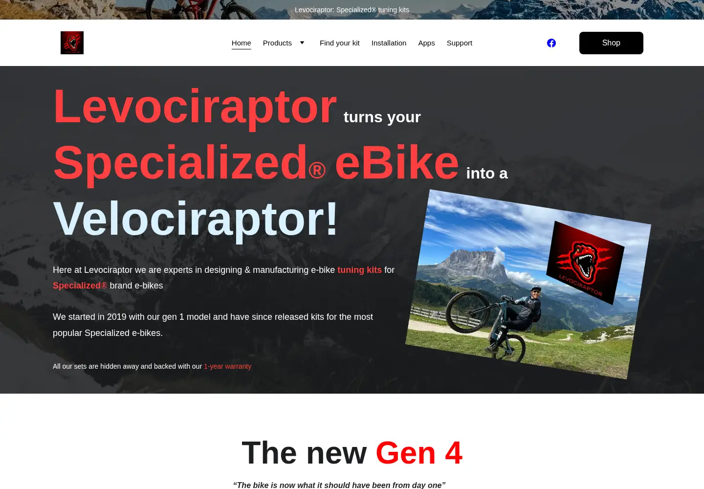 Screenshot of levociraptor.com
