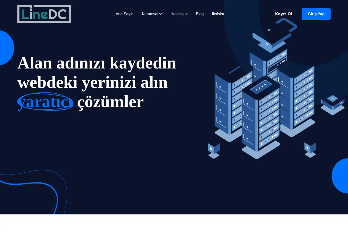 Captured homepage of linedc.com in the current scan