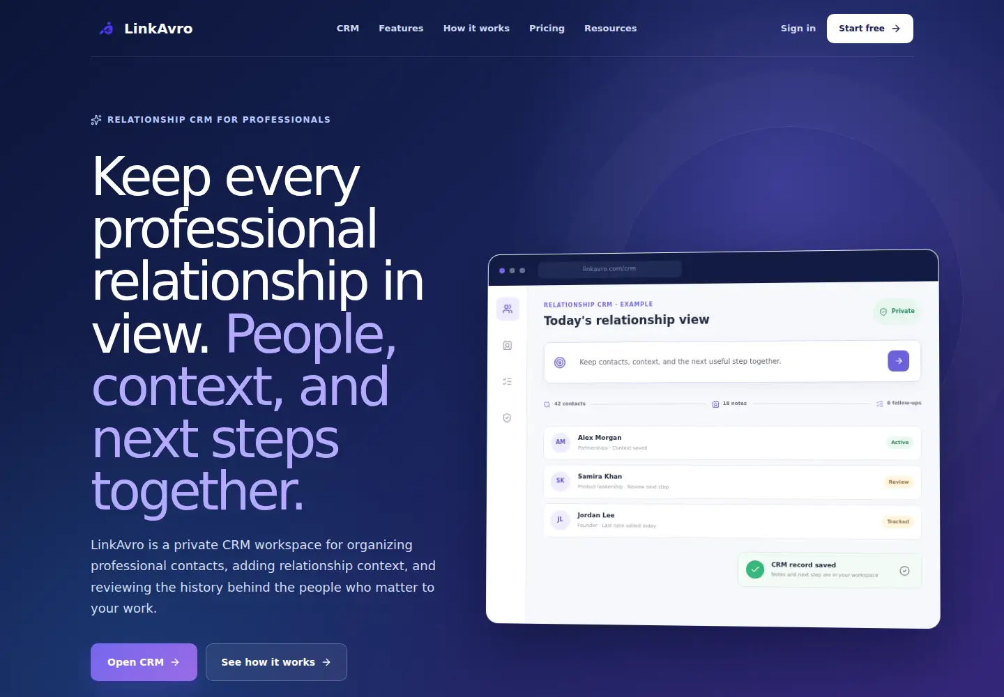 Screenshot of linkavro.com