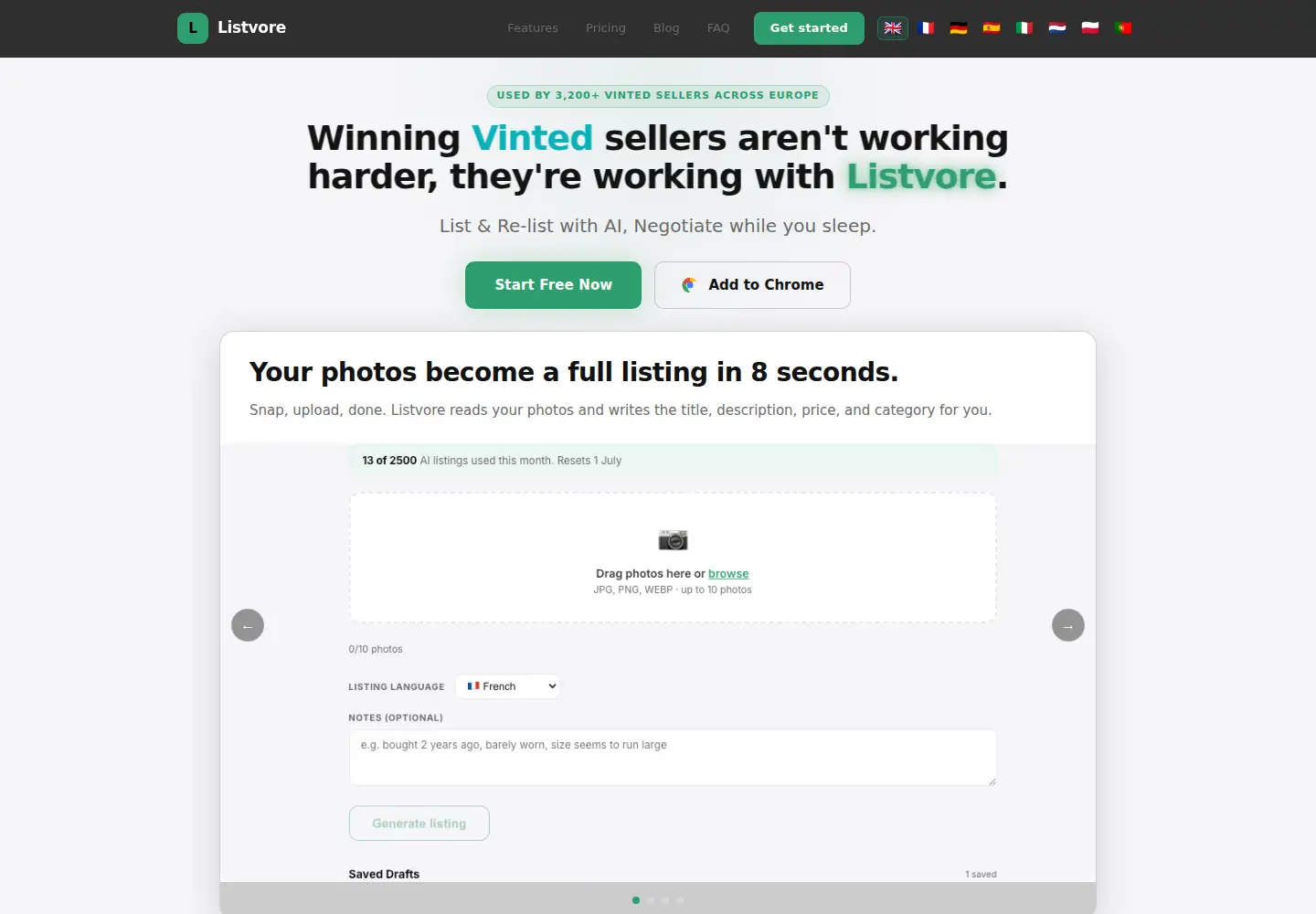 Screenshot of listvore.com