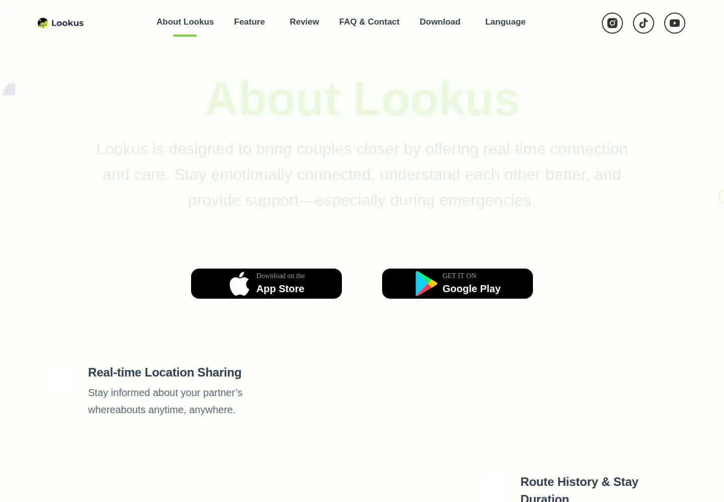 Captured homepage of lookusglobal.com in the current scan
