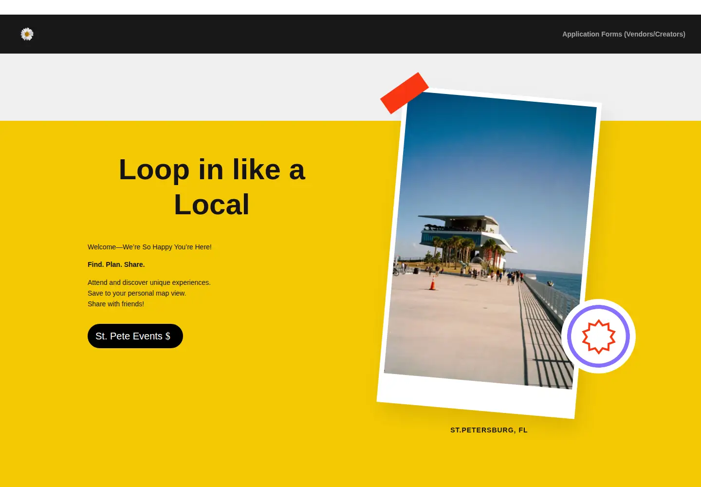 Screenshot of looplocals.com
