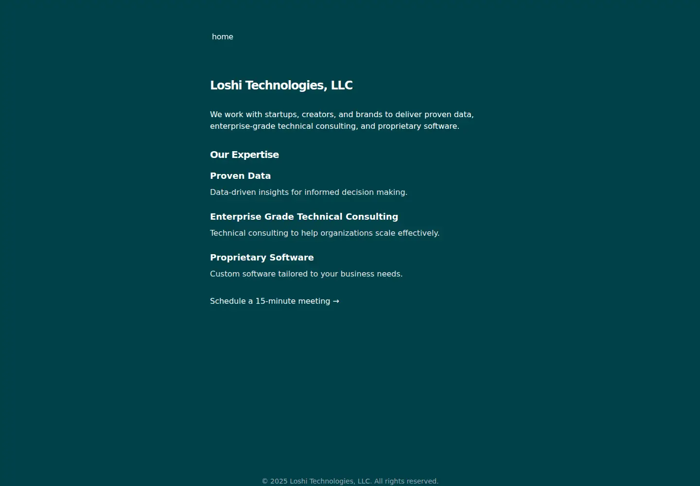 Captured homepage of loshitech.com in the current scan