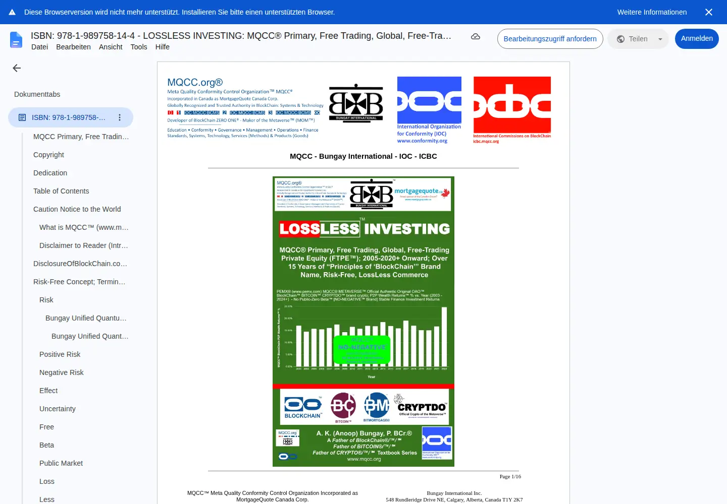 Screenshot of losslessinvesting.com