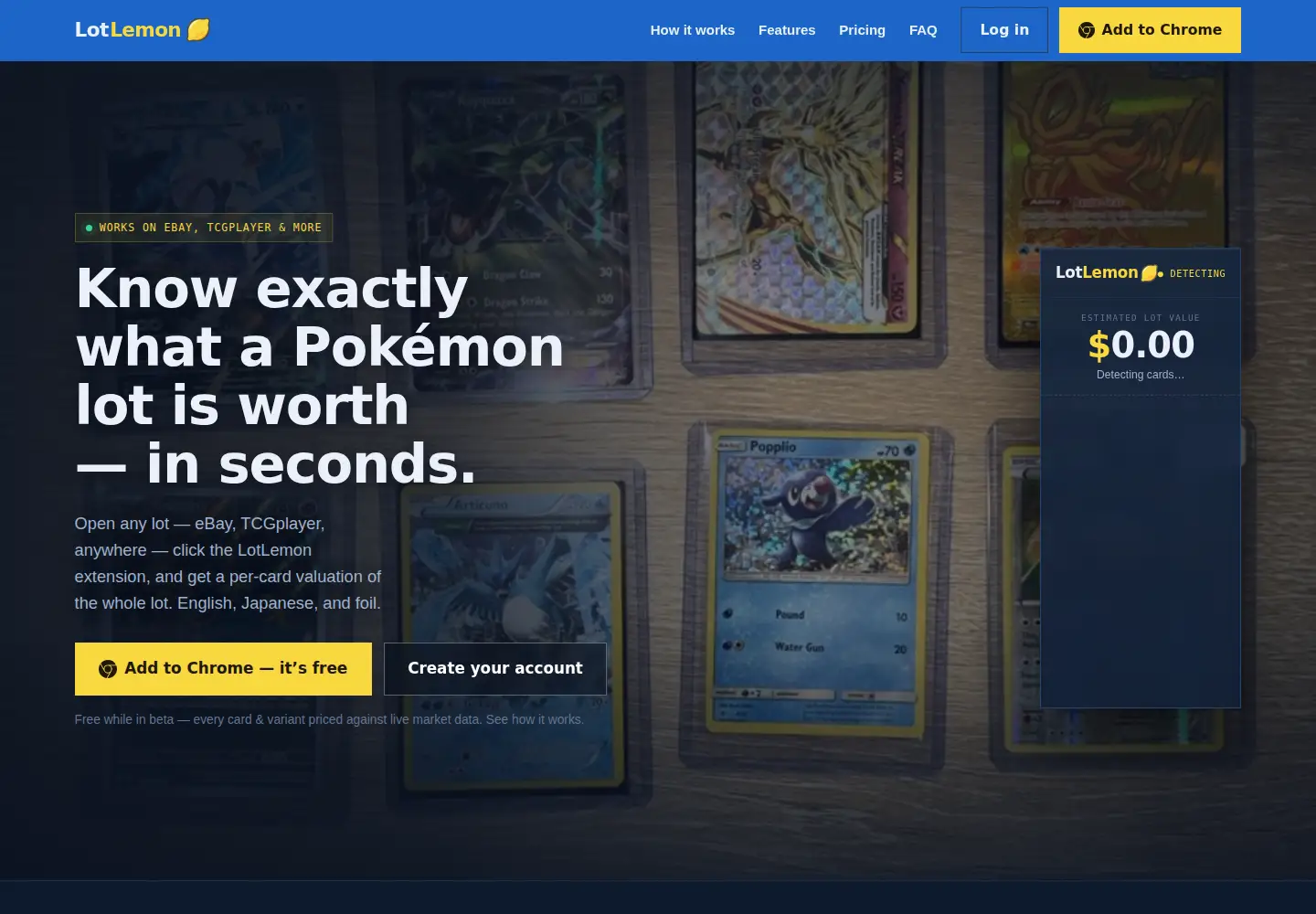 Screenshot of lotlemon.com