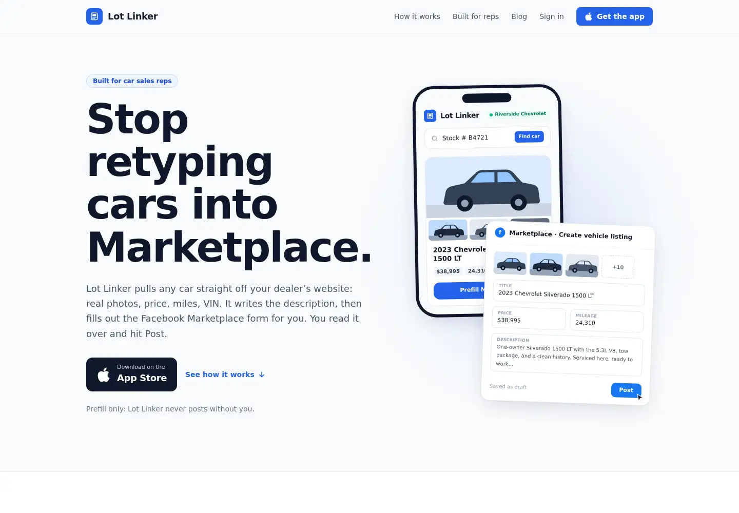 Screenshot of lotlinker.com