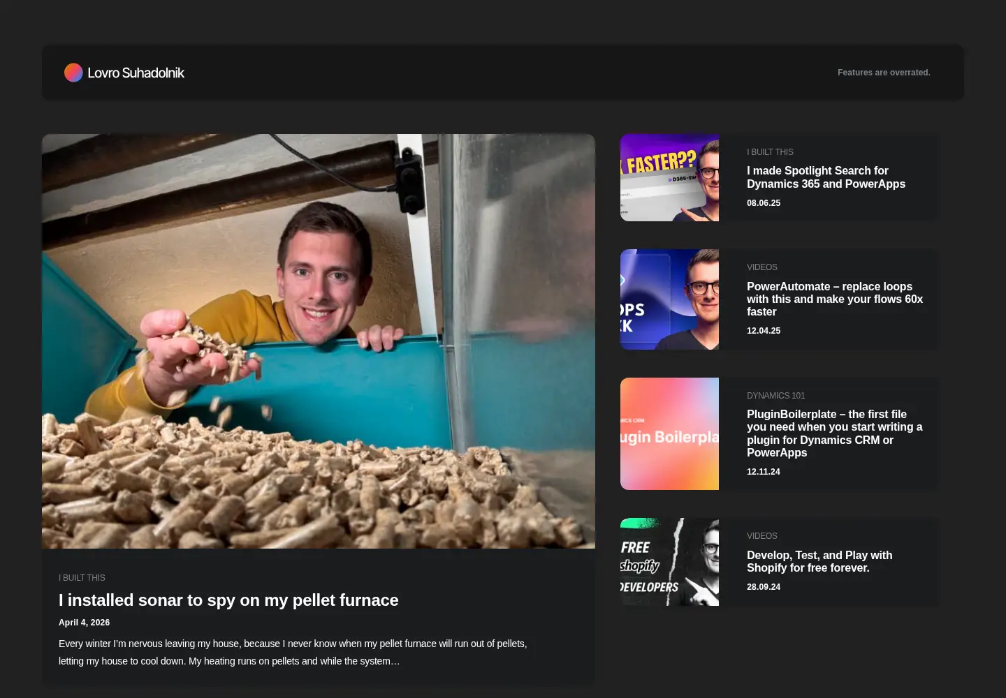 Screenshot of lovrosuhadolnik.com