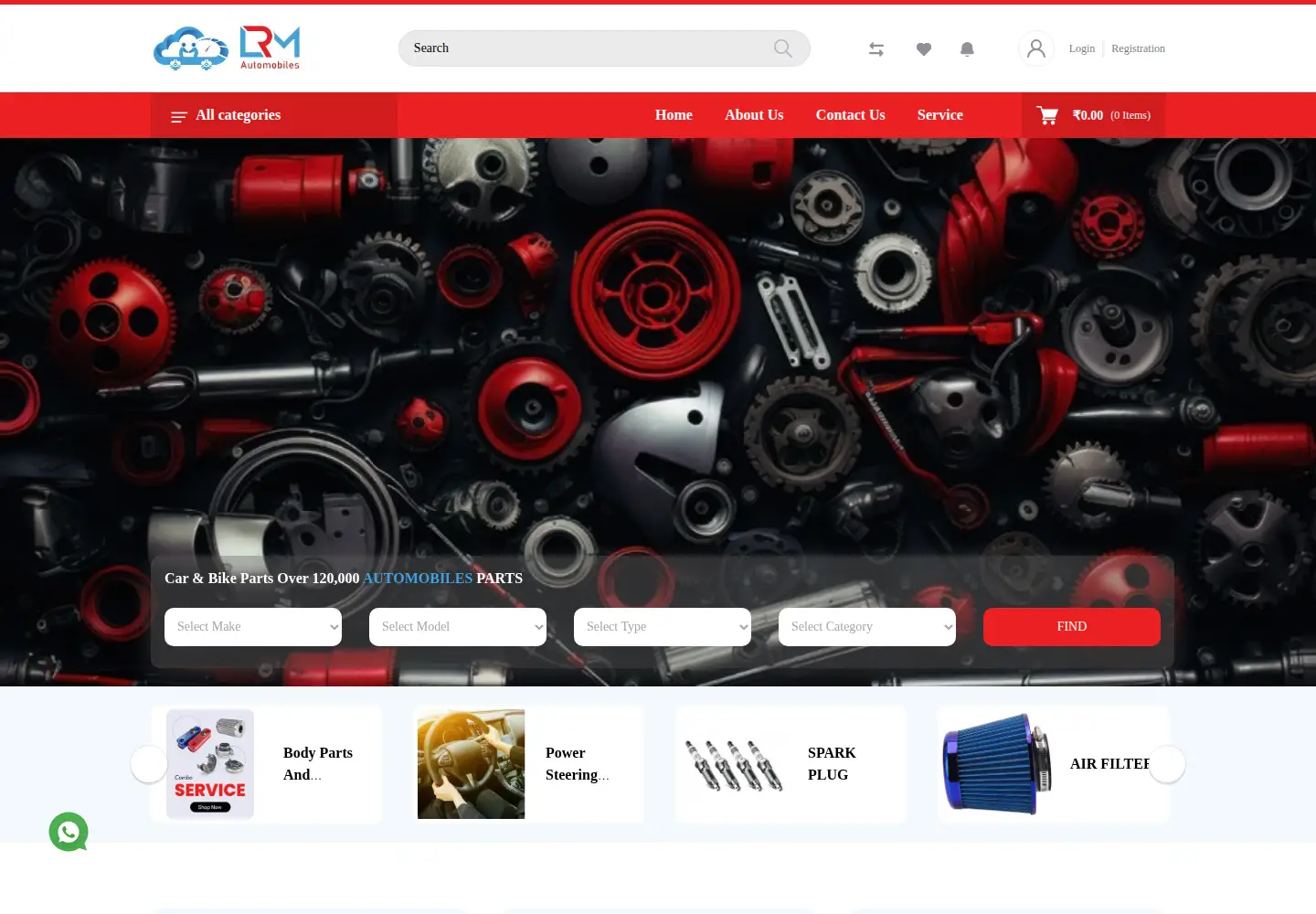 Screenshot of lrmautomobiles.com