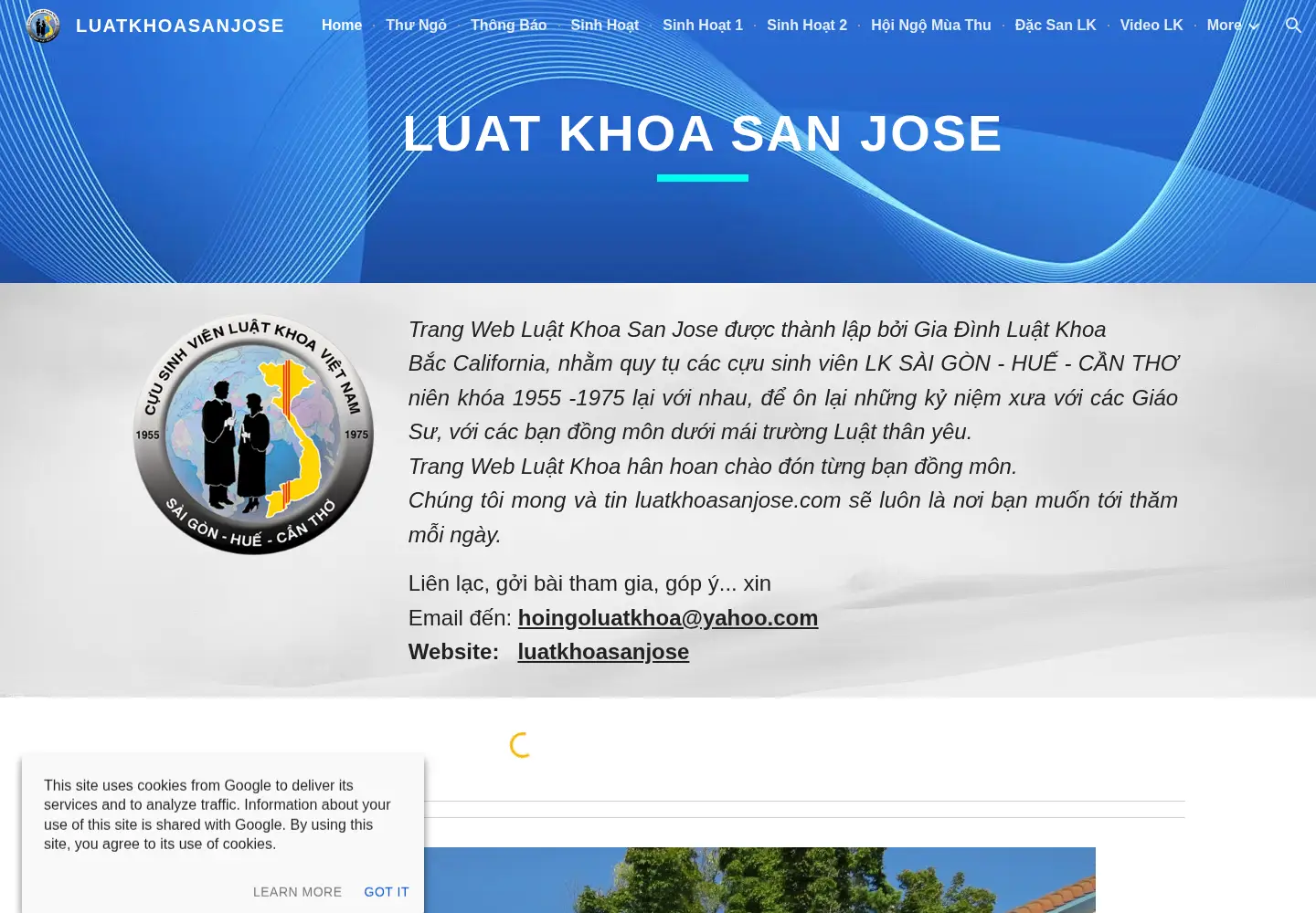 Screenshot of luatkhoasanjose.com
