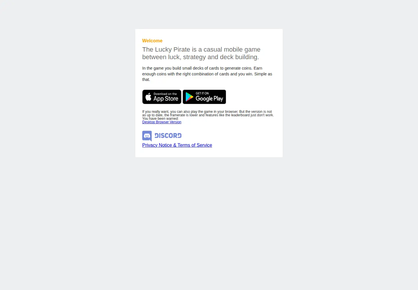 Screenshot of lucky-pirate.com