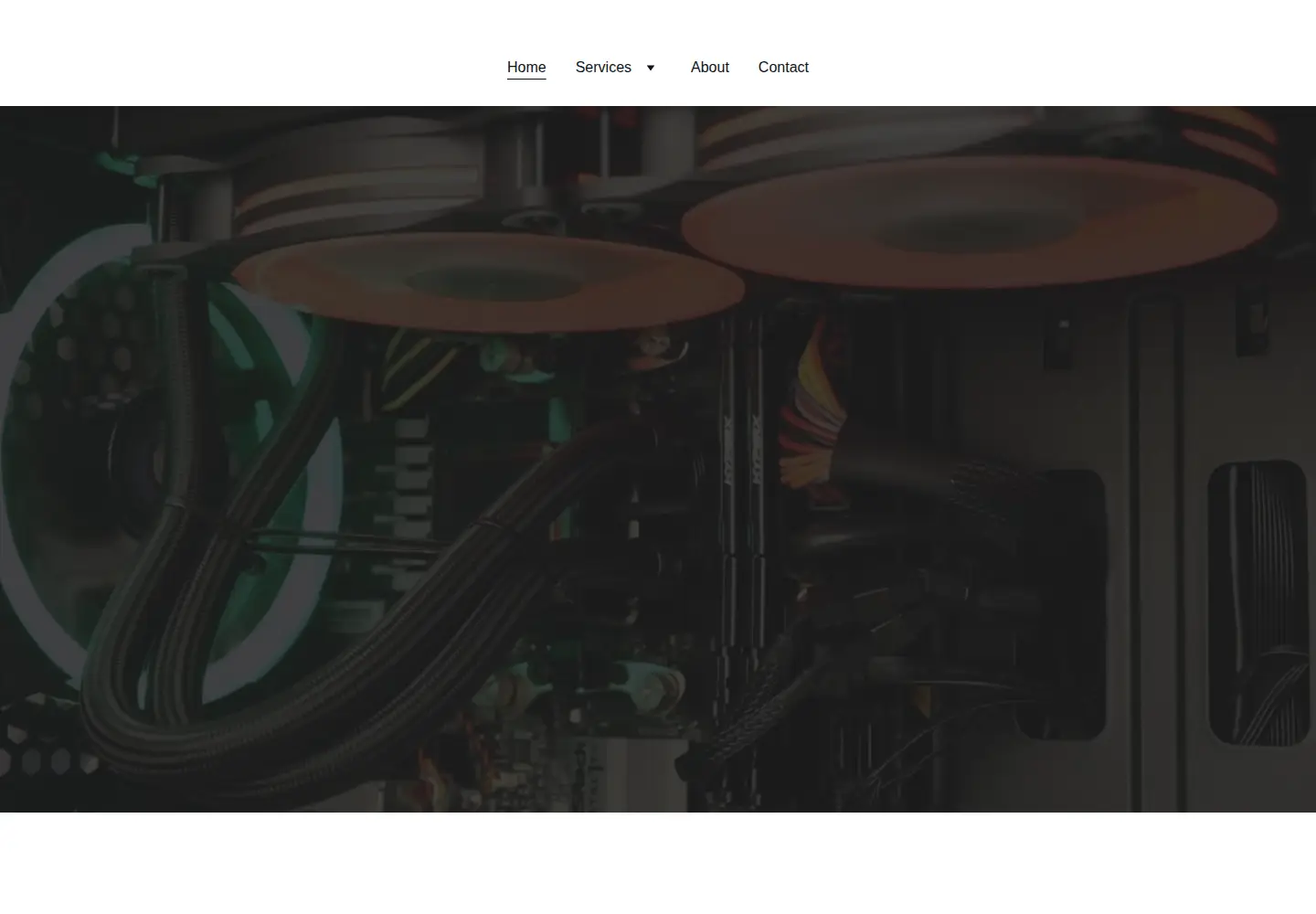Captured homepage of luctechs.com in the current scan