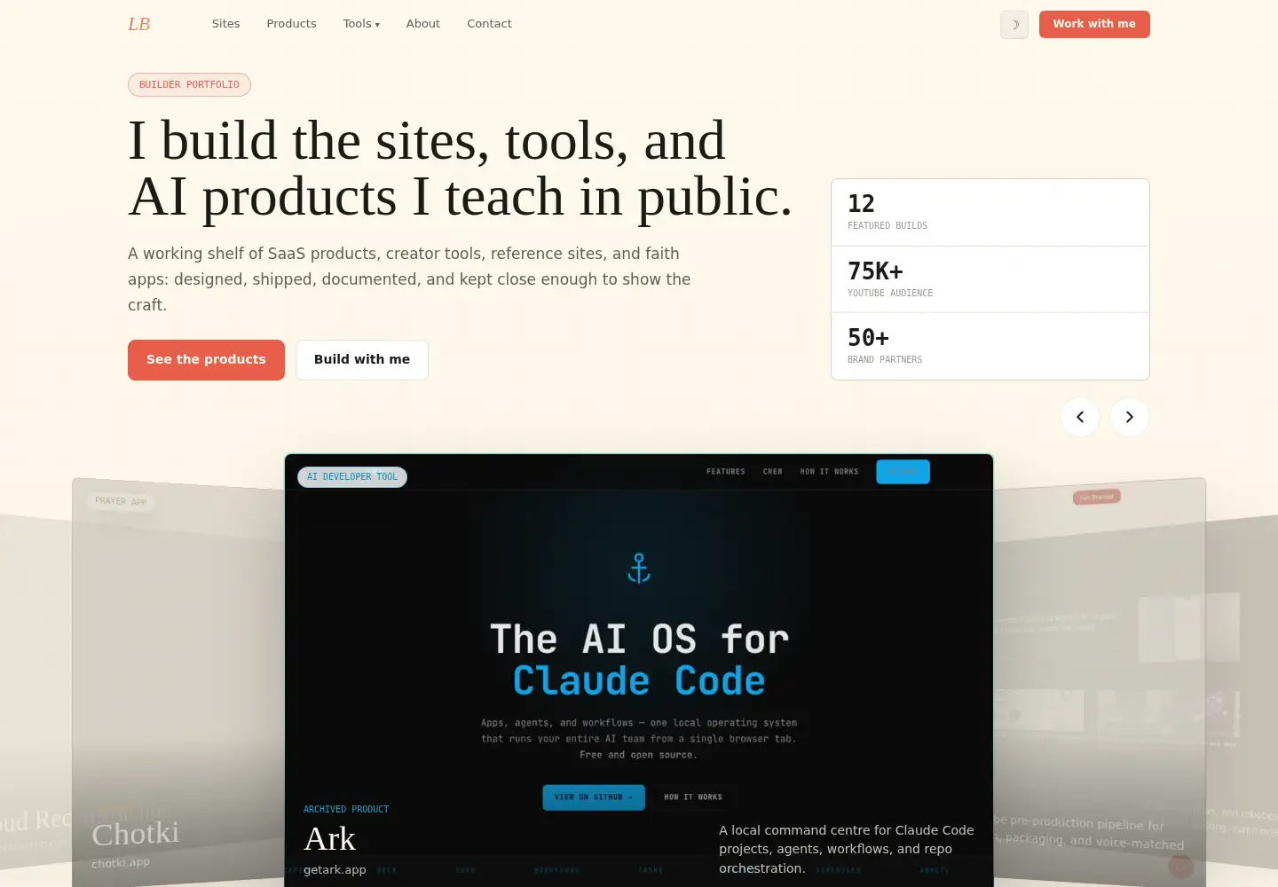 Screenshot of lukejbyrne.com