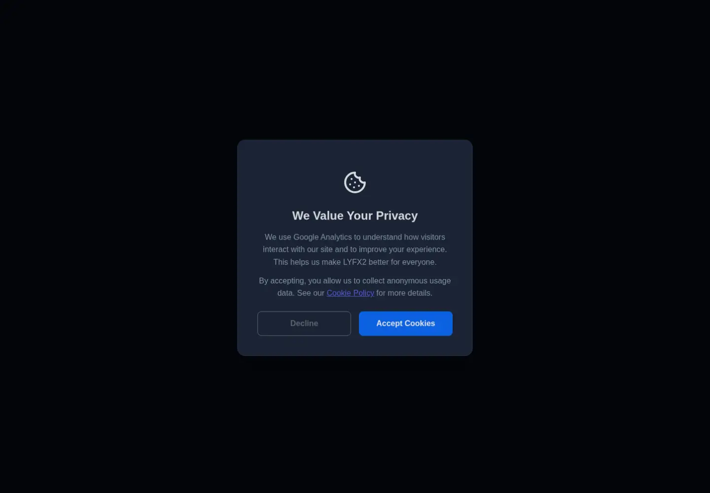 Captured homepage of lyfx2.com in the current scan