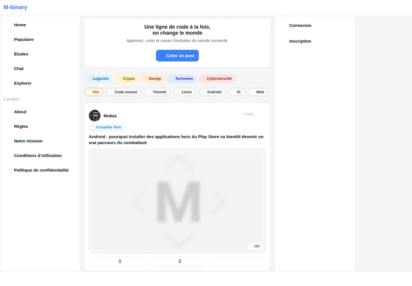 Screenshot of m-binary.com