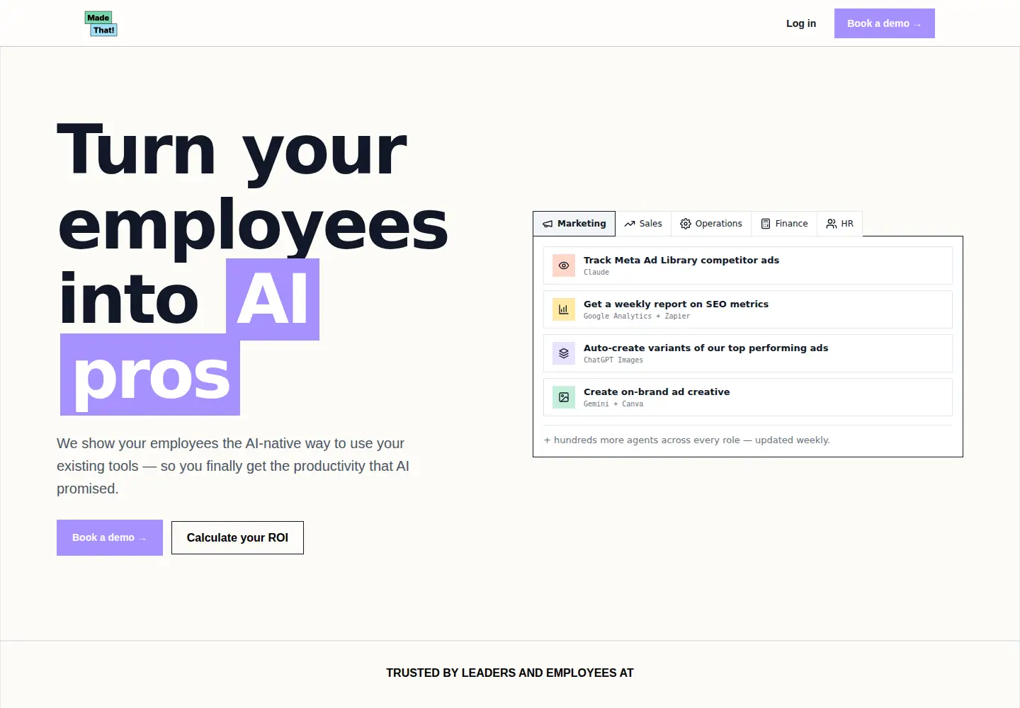 Screenshot of madethat.com