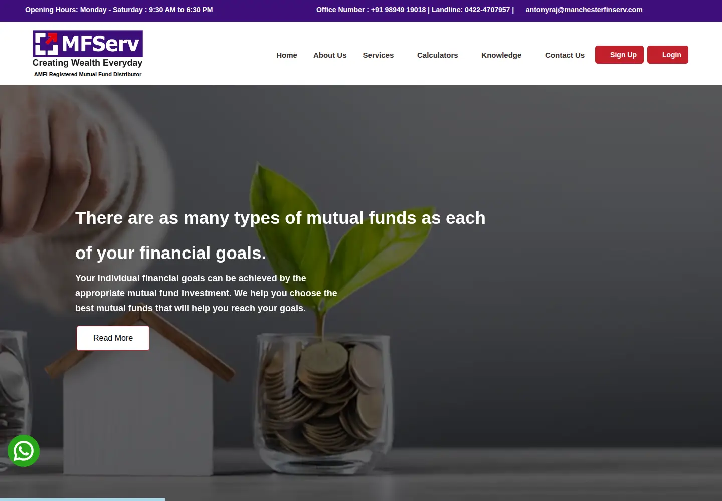 Captured homepage of manchesterfinserv.com in the current scan
