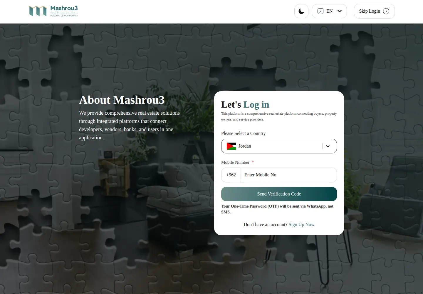 Screenshot of mashrou3.com