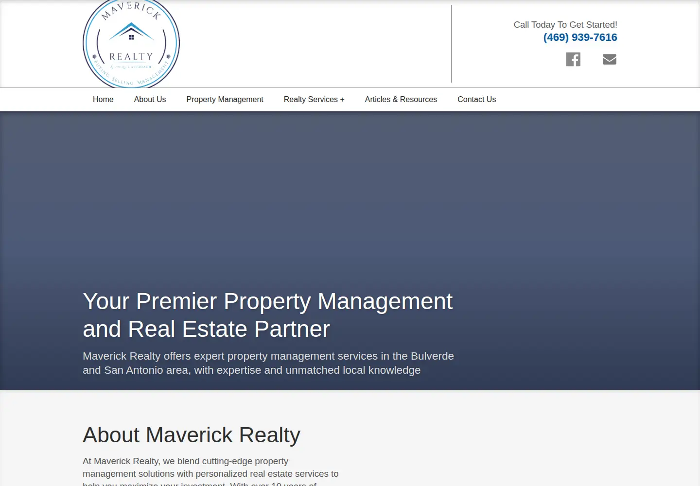 Screenshot of maverickrealtytx.com