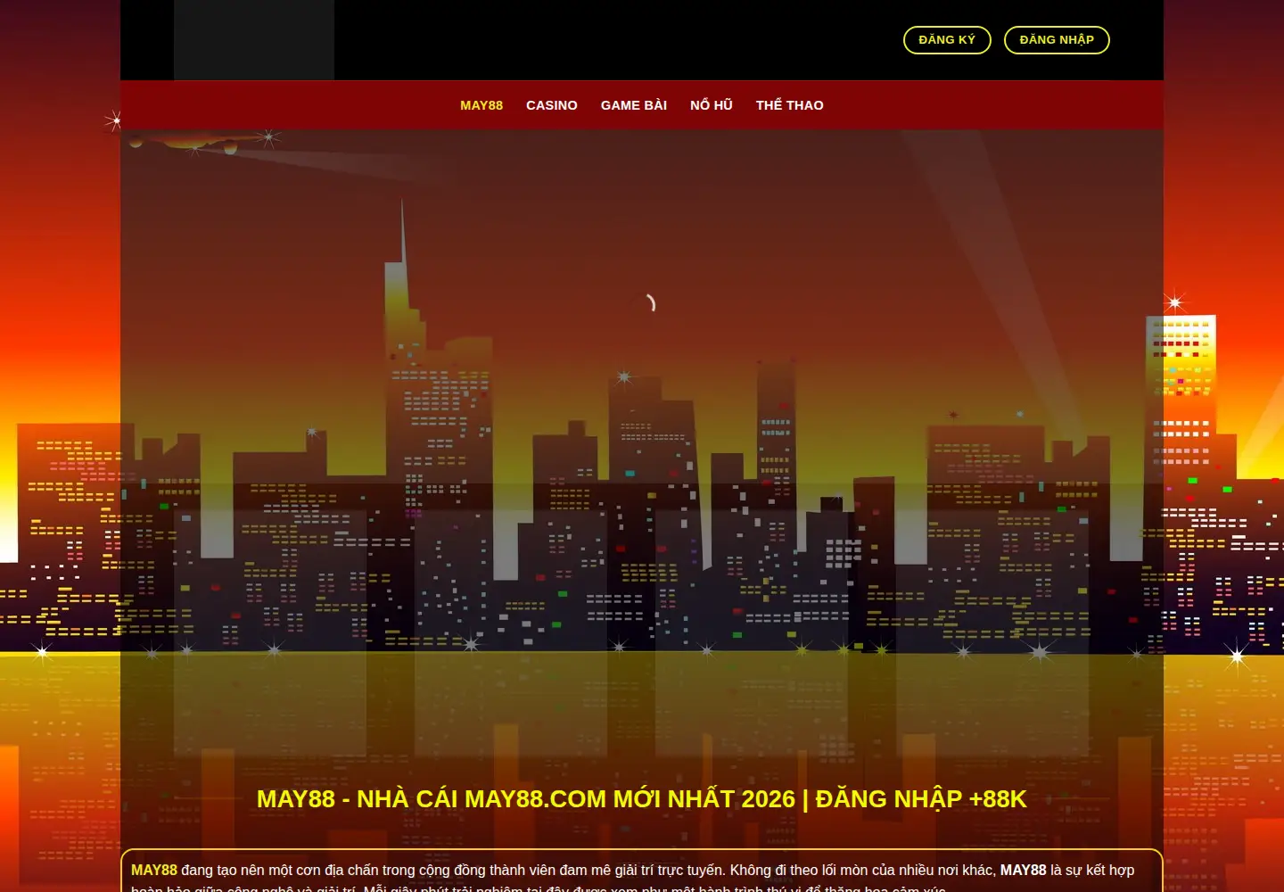 Screenshot of may88online.com
