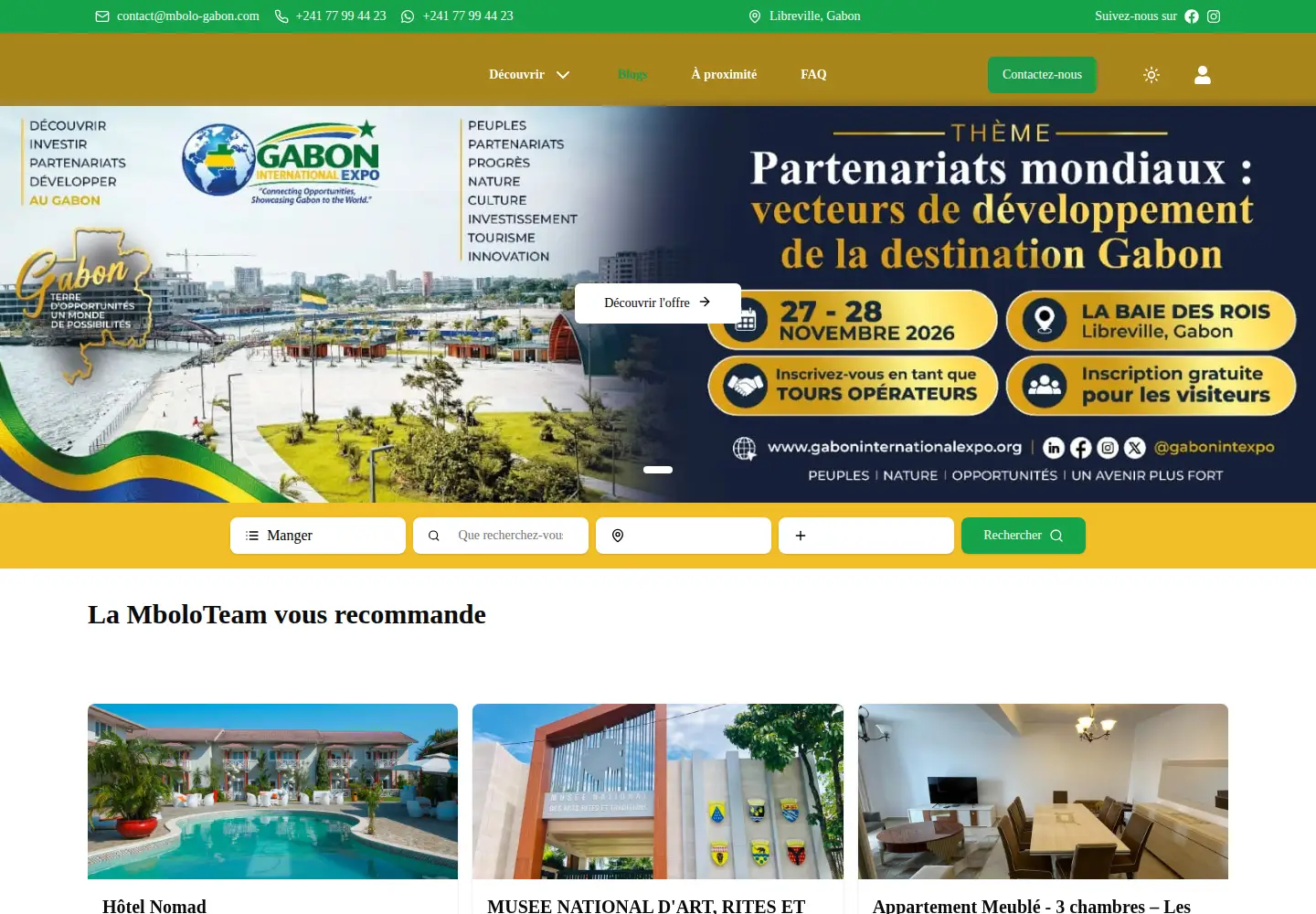 Captured homepage of mbolo-gabon.com in the current scan
