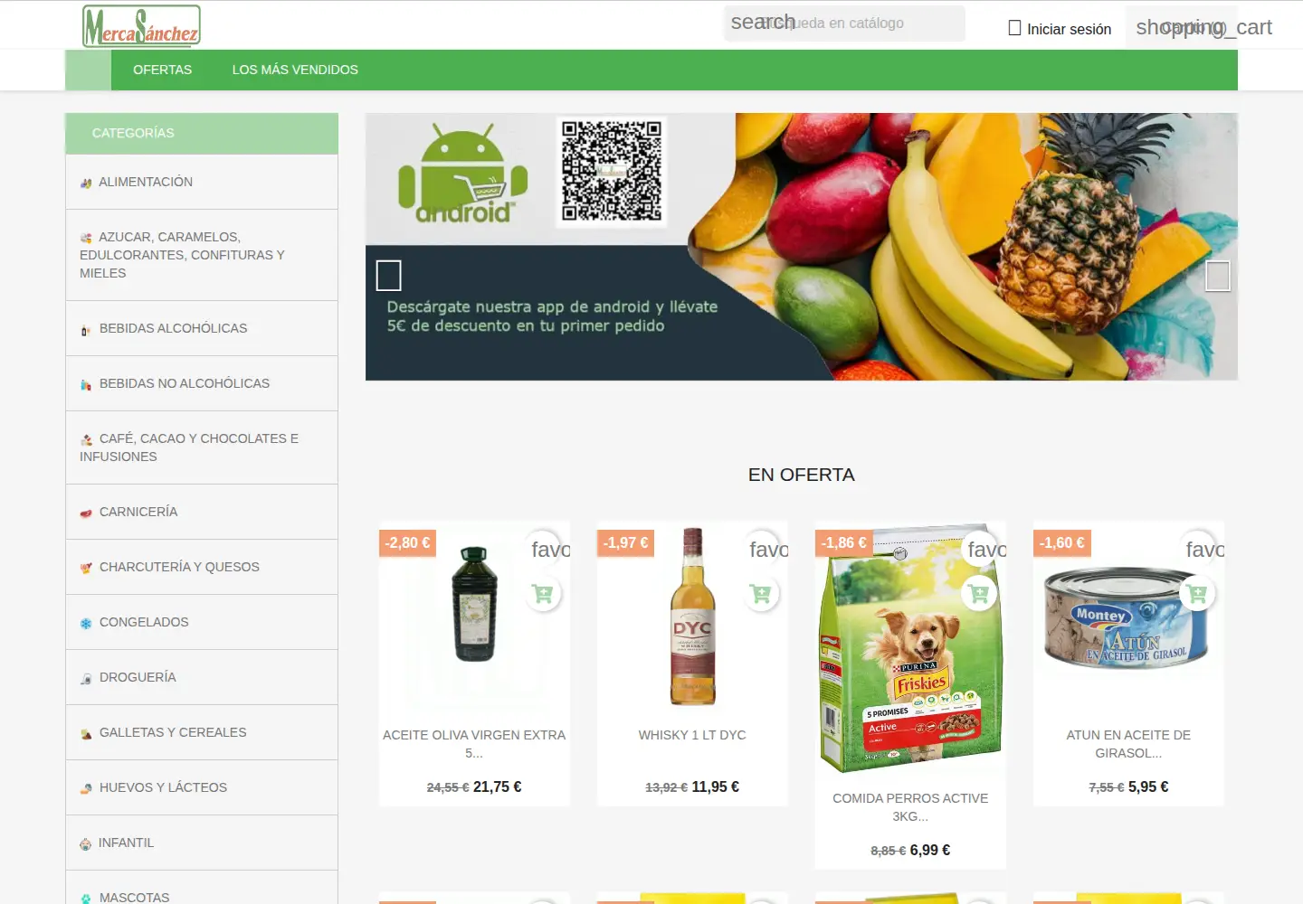 Screenshot of mercasanchez.com