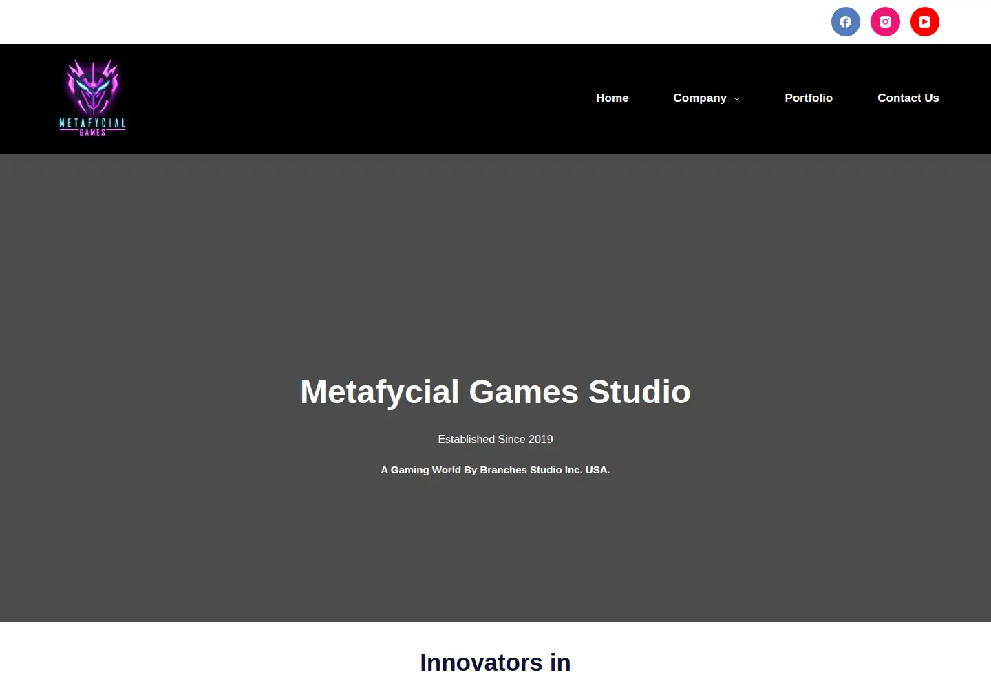 Screenshot of metafycial.com