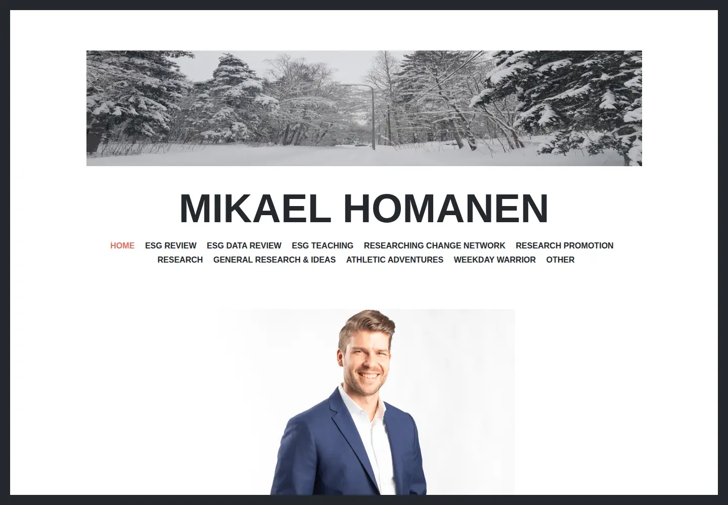 Screenshot of mikaelhomanen.com