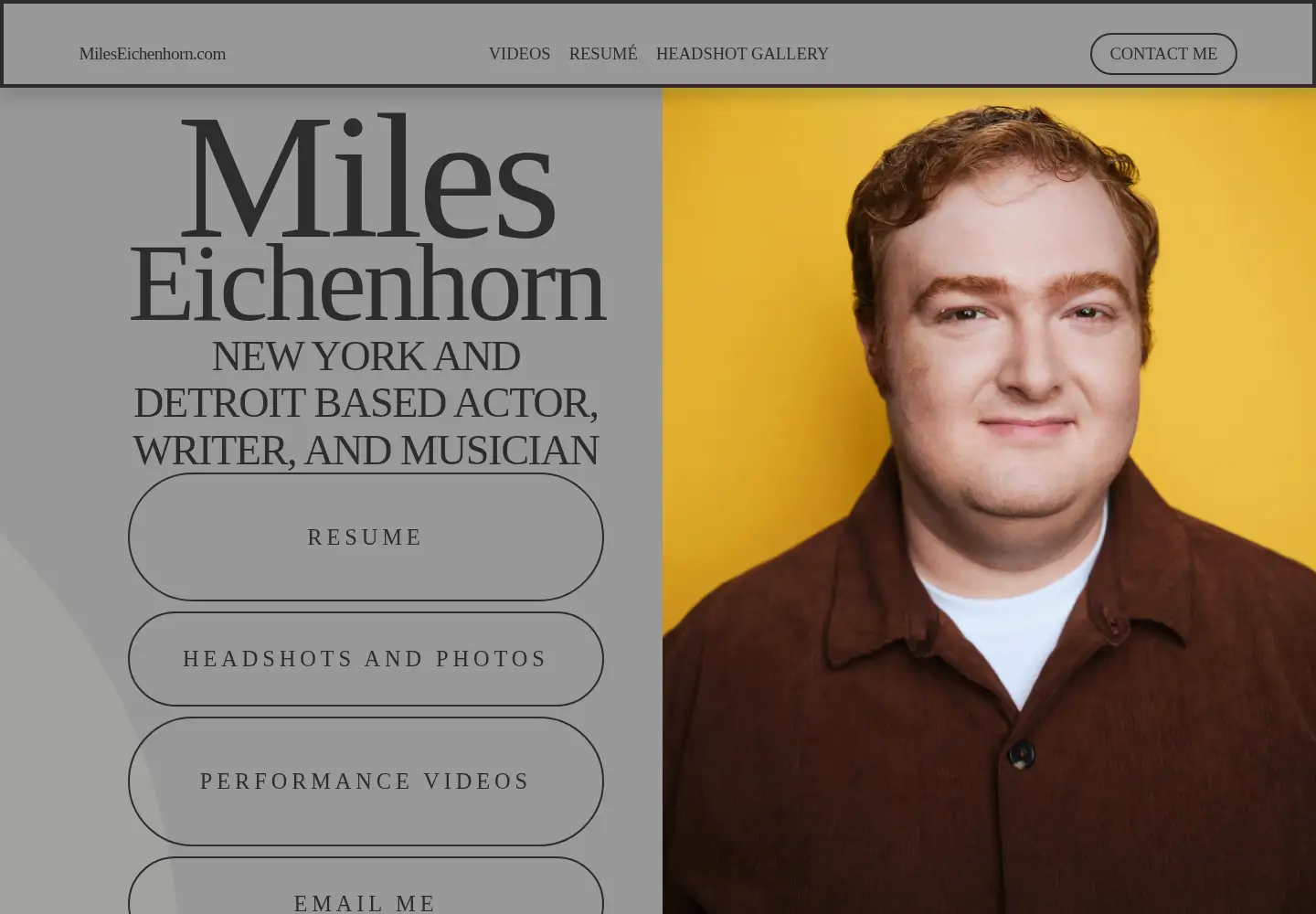 Screenshot of mileseichenhorn.com