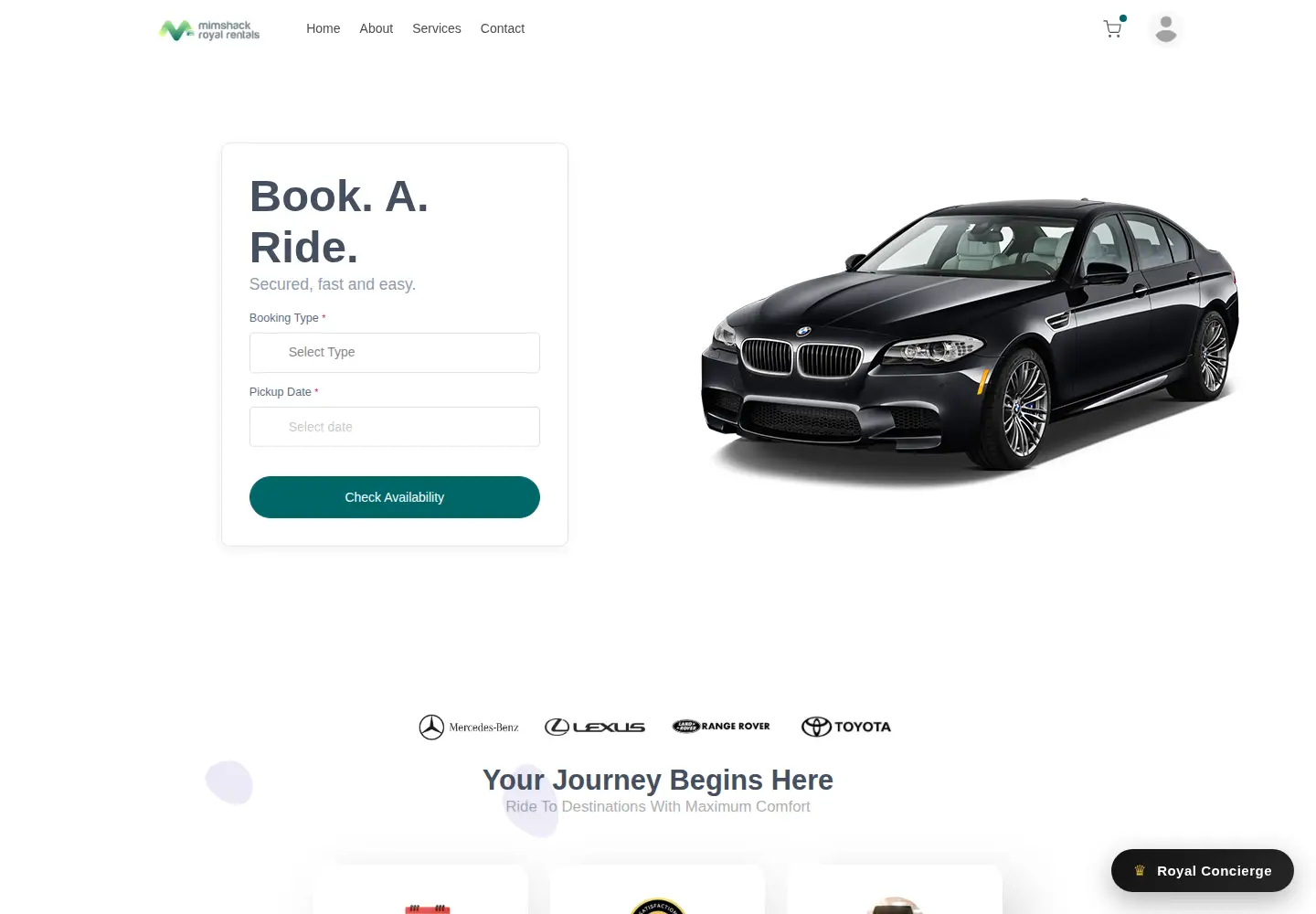 Screenshot of mimshackroyal.com