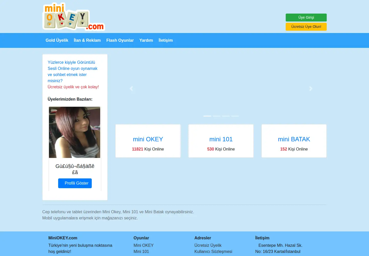Captured homepage of miniokey.com in the current scan