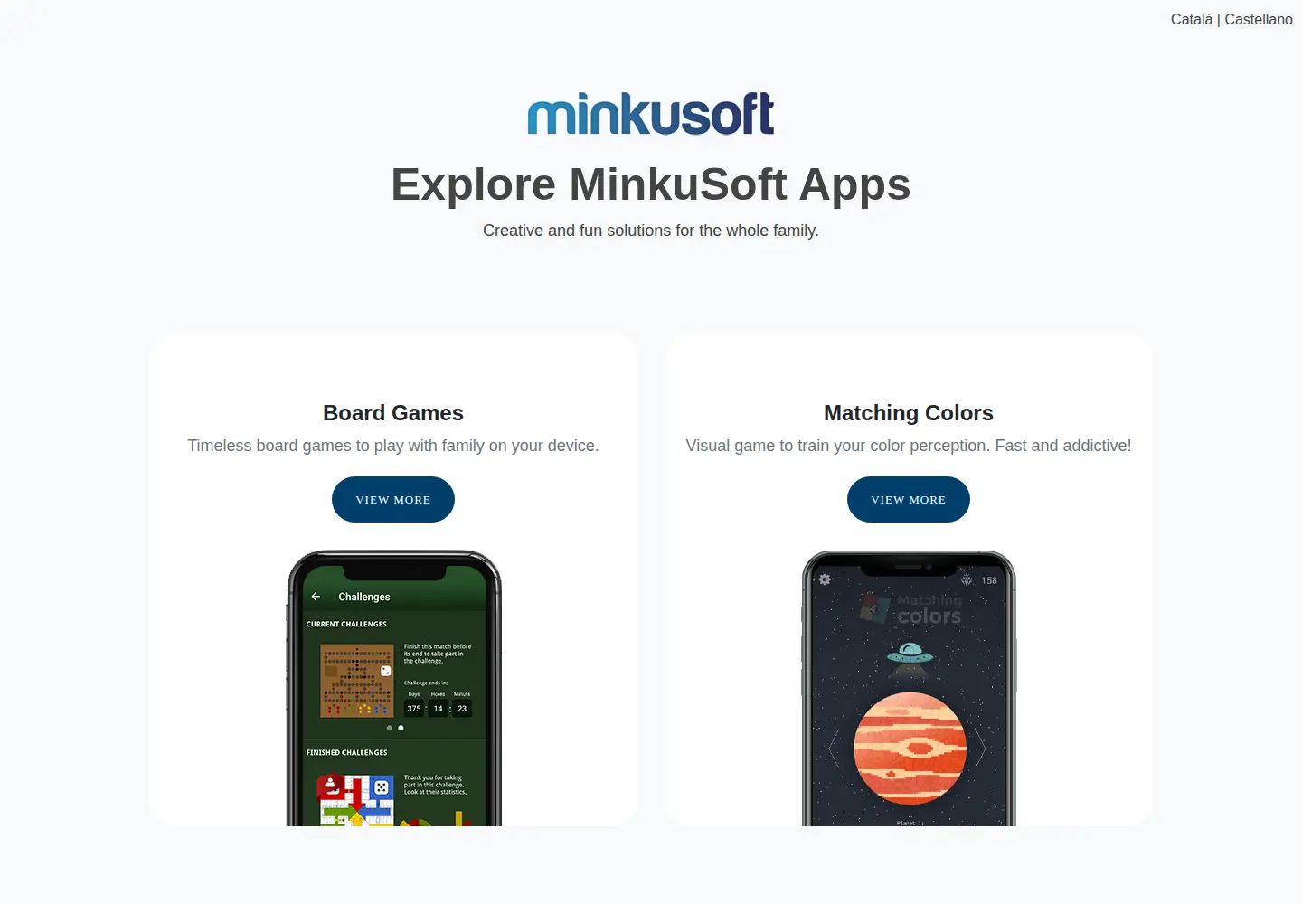 Captured homepage of minkusoft.com in the current scan