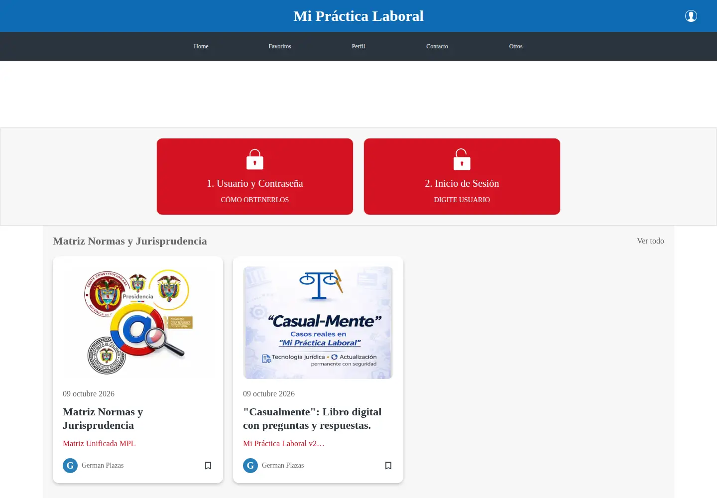 Screenshot of mipracticalaboral.com