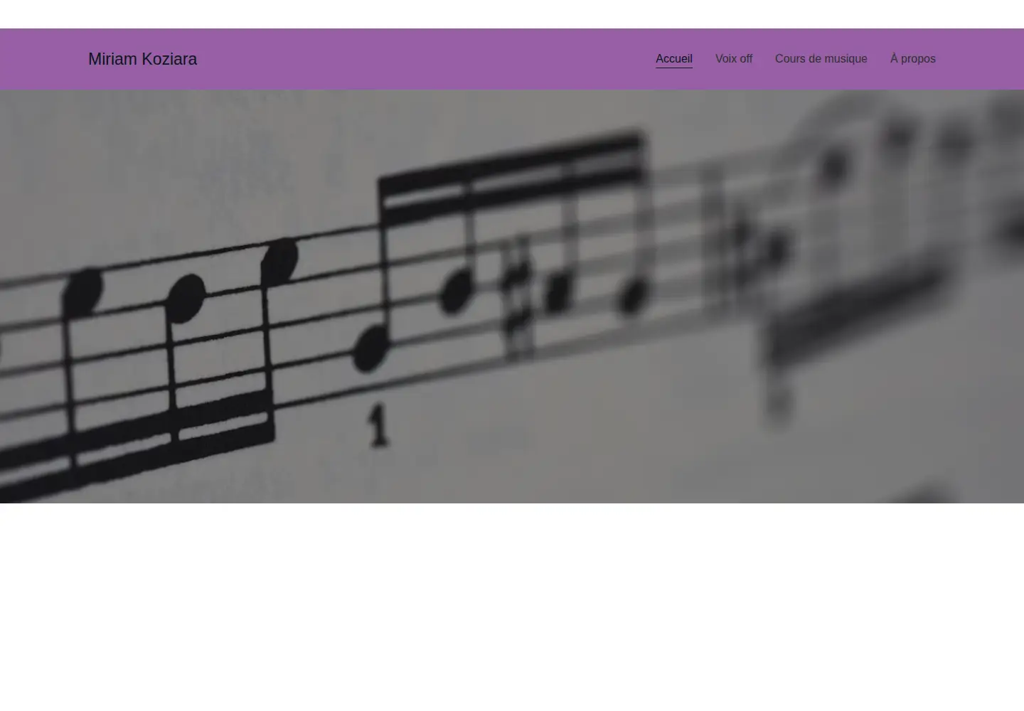Screenshot of miriamvoixoffmusique.com