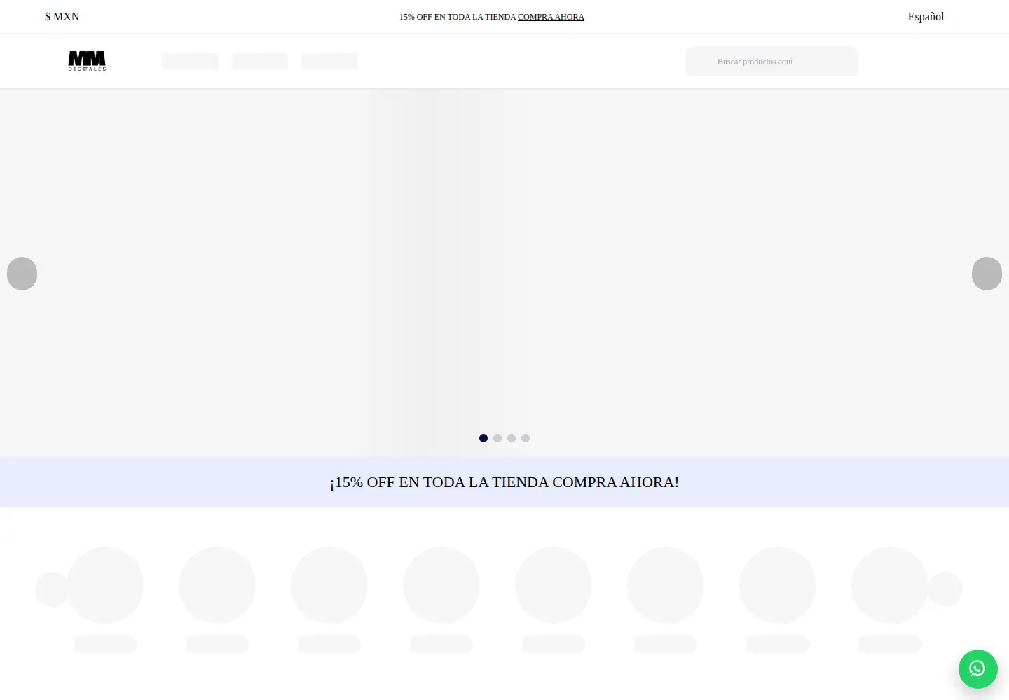 Captured homepage of mismomentosdigitales.com in the current scan