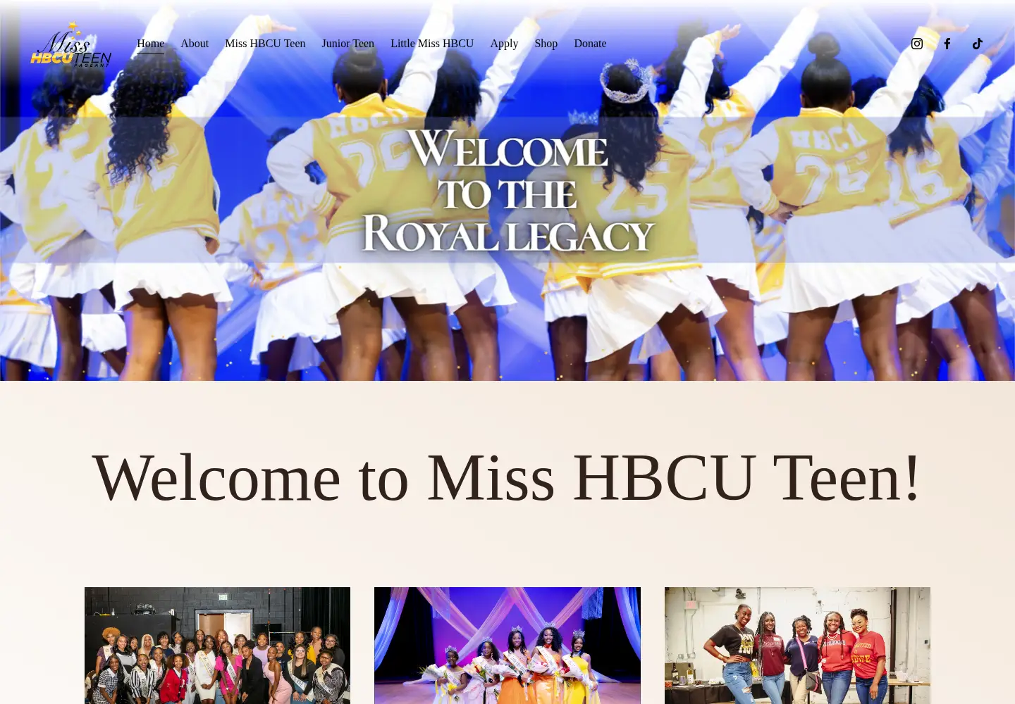 Screenshot of misshbcuteen.com