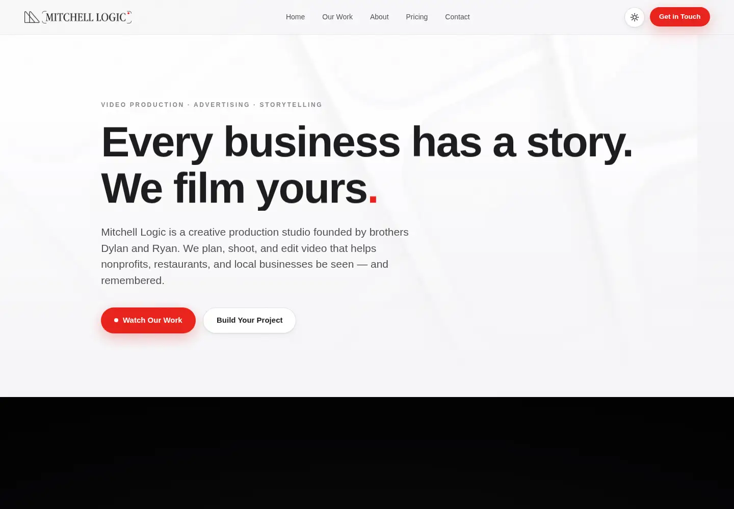 Captured homepage of mitchelllogic.com in the current scan
