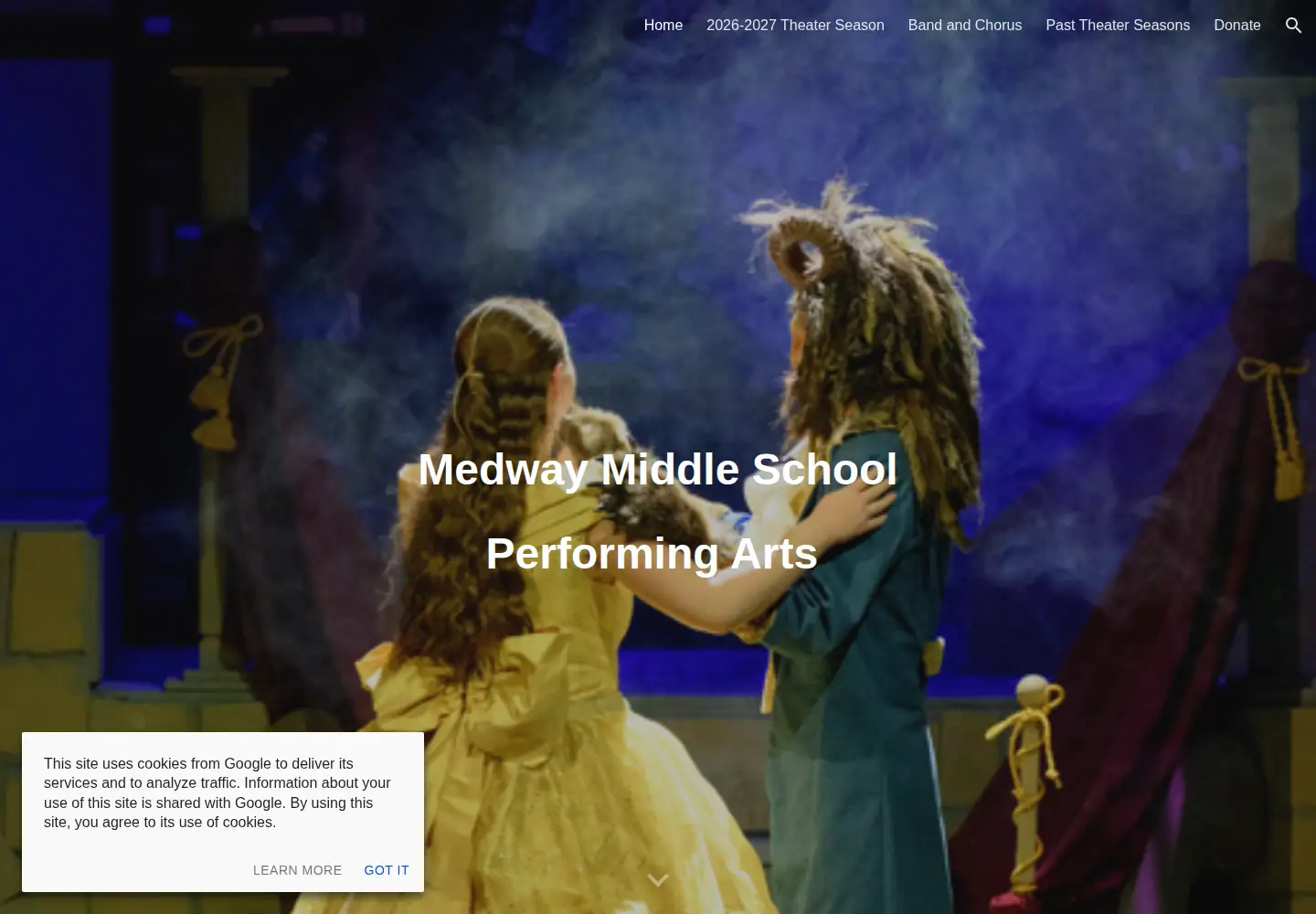 Screenshot of mmsperformingarts.com