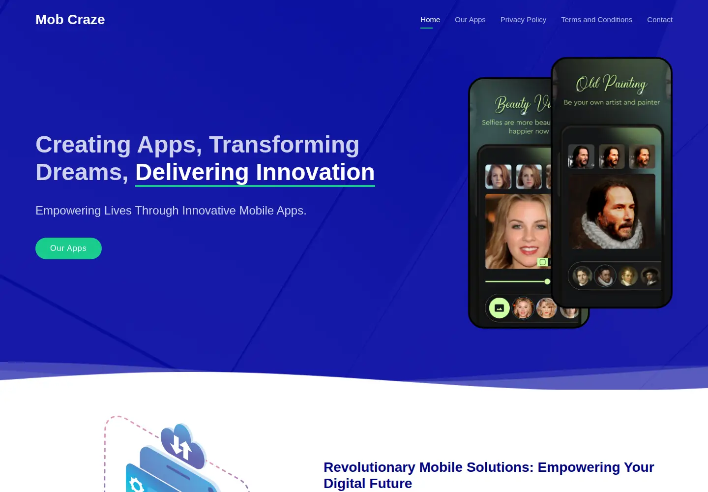Screenshot of mobcraze.com
