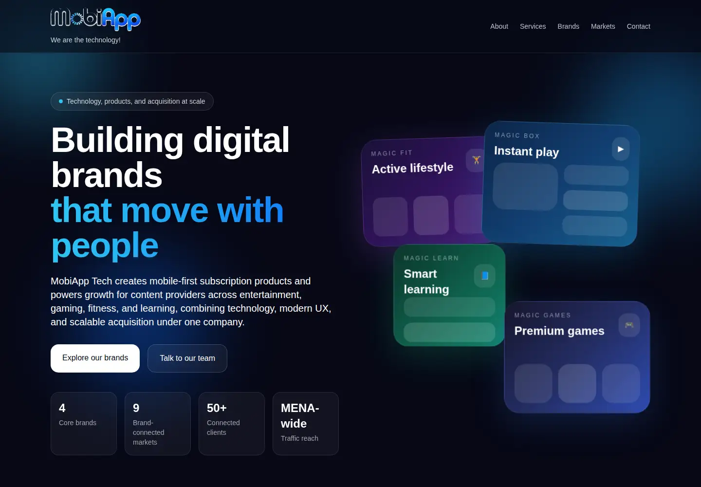 Screenshot of mobi-apptech.com