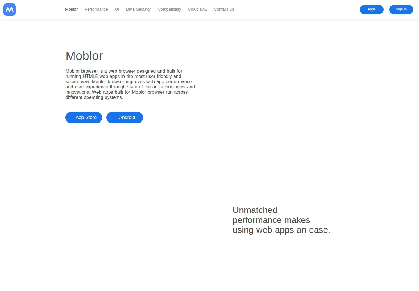 Captured homepage of moblor.com in the current scan