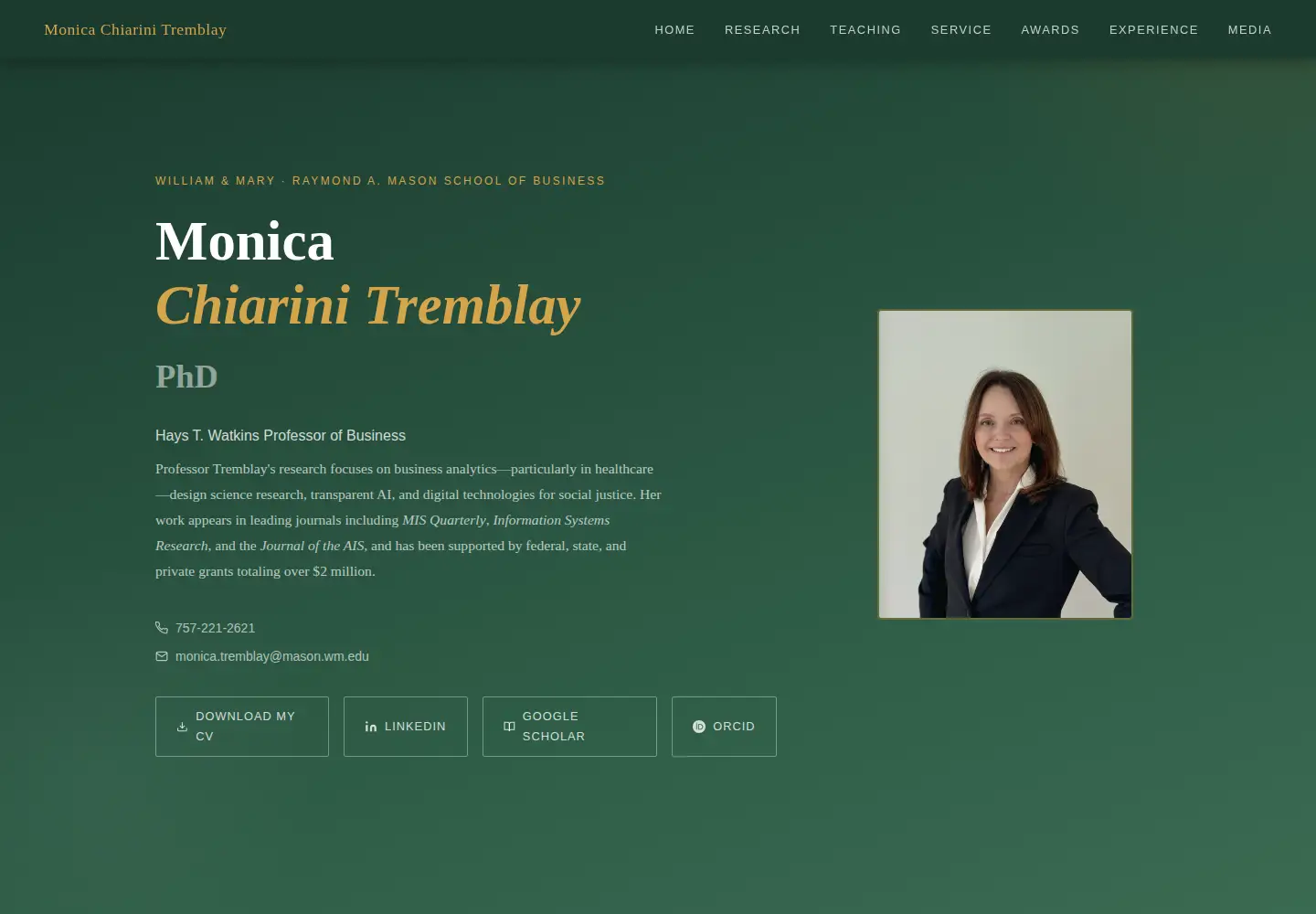 Screenshot of monicachiarinitremblay.com
