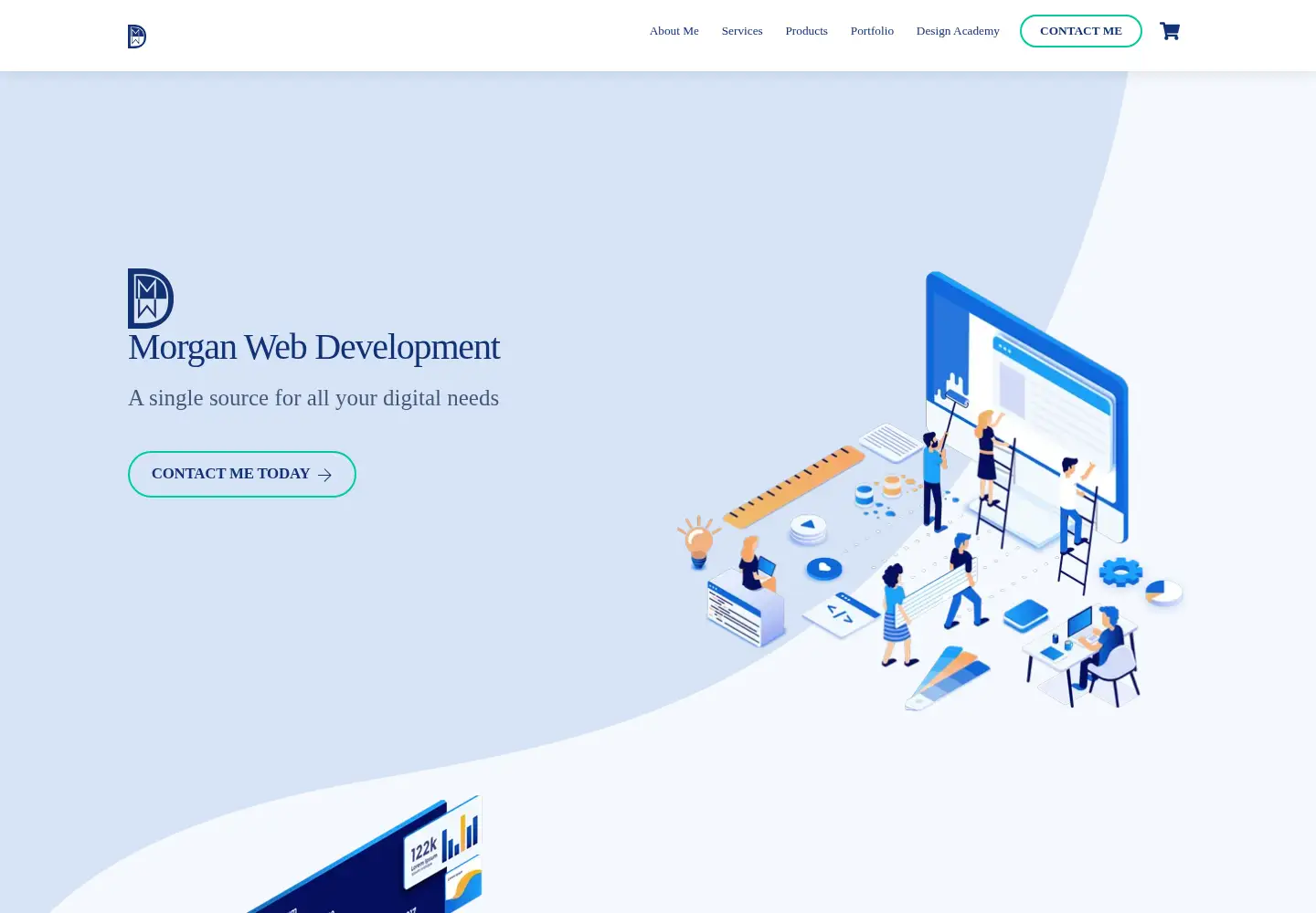 Screenshot of morganwebdevelopment.com