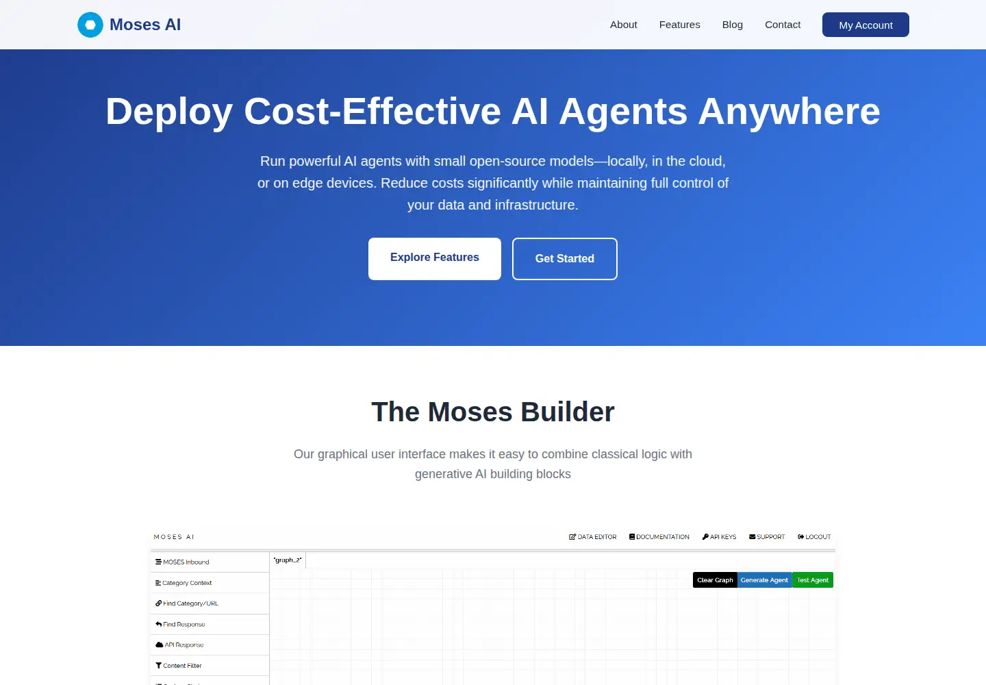Screenshot of moses-ai.com