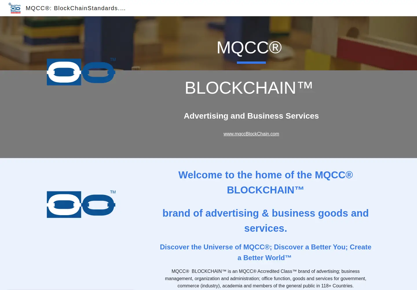 Screenshot of mqccblockchain.com